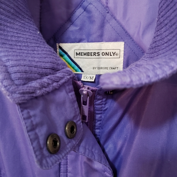 Vintage 80s Members Only Periwinkle Bomber Jacket - Picture 6 of 15
